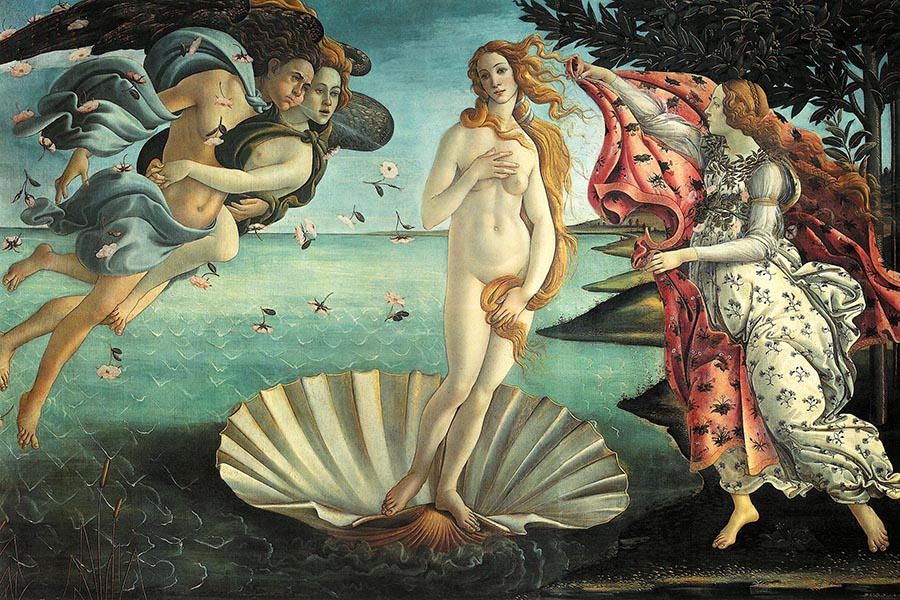 Narodziny Wenus - Sandro Botticelli, Reprodukcja obrazu na płótnie