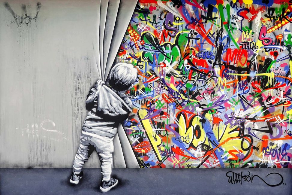 Banksy, Behind the Curtain - Za kurtyną