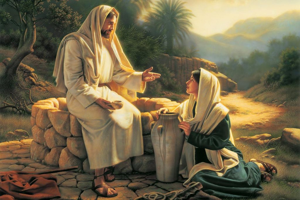 Jezus i Samarytanka, Woda Życia - obraz religijny