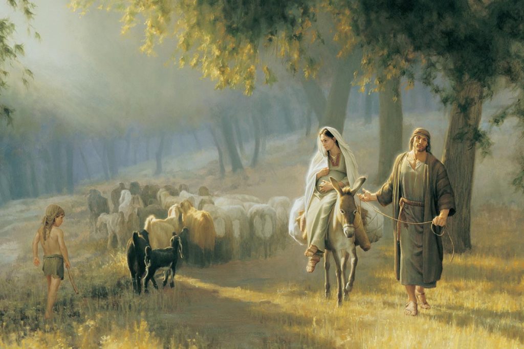 Józef i Maryja w drodze do Betlejem - obraz religijny